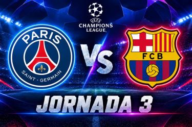 PSG vs Barcelona EN VIVO Champions League HOY | Jornada 3 | Transmisión Completa