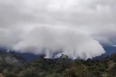 Un video en donde las nubes llegan a la Huasteca Potosina se vuelve viral