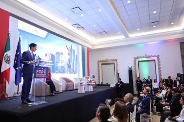 Roberto Velasco clausuró este martes el Foro Económico Francia-México 2026, convocado por la Cámara Franco-Mexicana de Comercio e Industria.