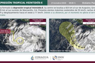“Debido a su distancia, por el momento no afecta territorio mexicano”: SMN