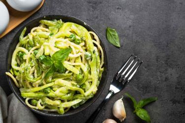 Pasta con crema de brócoli