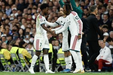 Vinícius Júnior fue sustituido por Yan Diomandé durante el complemento del duelo del Real Madrid ante el Leipzig.