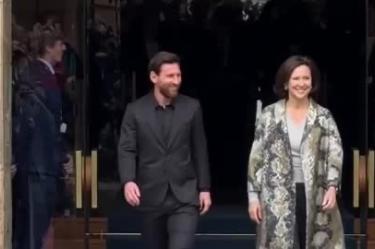 Lionel Messi llegó a Oviedo para participar en las actividades del Premio Princesa de Asturias de los Deportes 2026.