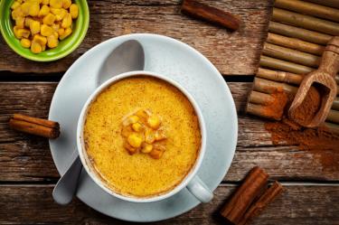 Receta de atole de elote.