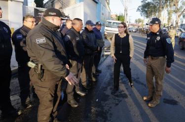 Azucena Cisneros dijo que el gobierno municipal implementó la estrategia de atención a las causas de los delitos y se trabaja con el gobierno estatal y federal