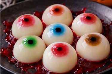 Receta de gomitas de ojos para Halloween
