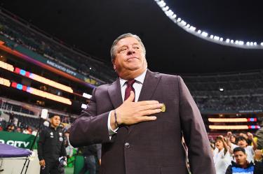 Miguel Herrera durante el primer torneo de Atlante en su regreso a la Liga MX; ya sufrió una expulsión en el Apertura 2026.