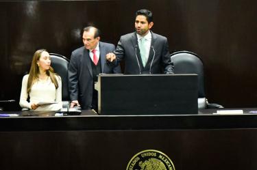 El diputado Javier Octavio Herrera Borunda