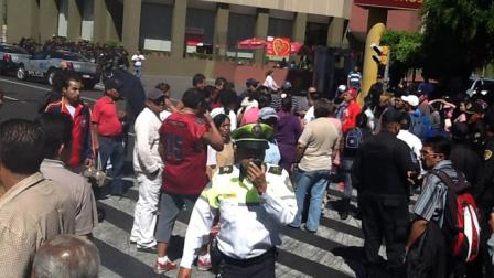 Realizaron un bloque en Fray Servando y Congreso de la Unión. Foto Daniel Magaña