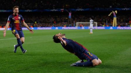David Villa festejó de esta forma su golecito (AP)