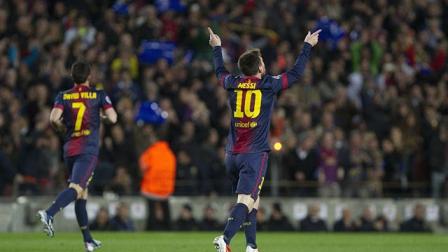 Messi marcó un golazo con el que puso al frente al Barcelona desde los primeros minutos del encuentro (EFE)