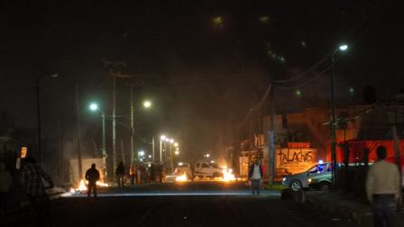 Ante la inseguridad los pobladores cerraron calles.