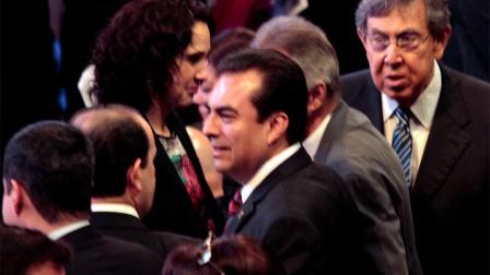 El líder moral del PRD Cuauhtémoc Cárdenas durante el informe del mandatario capitalino Miguel Ángel Mancera