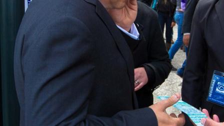 El jefe delegacional en Álvaro Obregón Leonel Luna presente en el Auditorio Nacional.