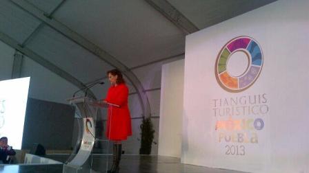 Claudia Ruiz reconoció el trabajo profesional del equipo del Consejo de Promoción Turística de México y la colaboración del gobernador Moreno Valle, en donde las cifras hasta el momento supera la de las ediciones anteriores
