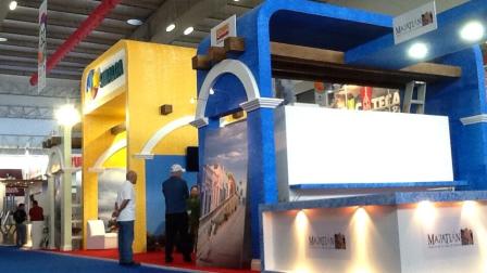 @manuelaltavoz Stand de Sinaloa en el Tianguis Turístico 2013 en Puebla, Puebla... Mañana lunes es la inauguración oficial...
