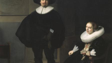 Rembrandt, "Una dama y un caballero de Negro" (1633).