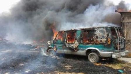 Al lugar arribaron elementos de Protección Civil y Bomberos del municipio