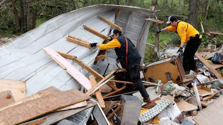 Las autoridades informaron que el tornado tenía una dimensión de 3 kilómetros (Reuters)