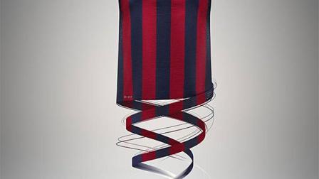 En la parte posterior del cuello se muestra el lema del equipo “Més que un club” (Cortesía Nike)