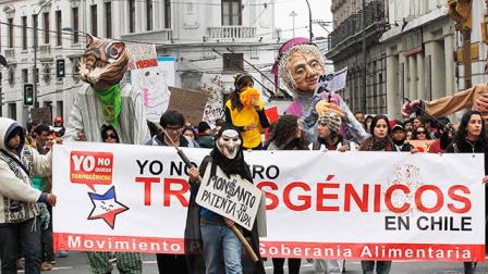 La marcha contra Monsanto en Chile