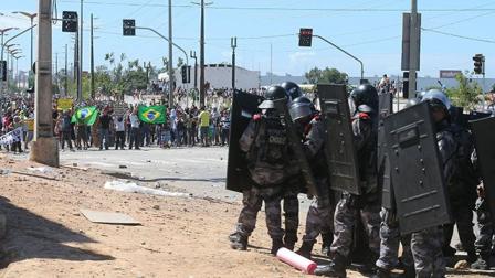 La protesta de hoy es una más a las que se han dado a lo largo de la Copa Confederaciones (AP)