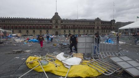 La limpieza de este espacio se concluyó en un lapso de dos horas con 30 minutos.