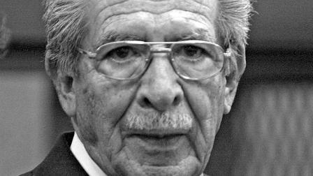 Efraín Ríos Montt, presidente de facto de Guatemala durante 1982 y 1983, cuando se cometió la masacre de Las Dos Erres. Fotos: Archivo Excélsior