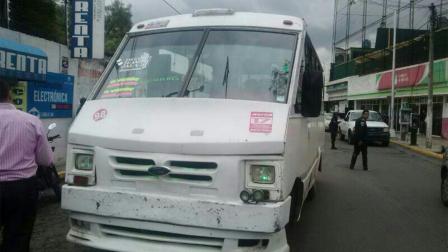 La unidad de transporte fue interceptada cuando circulaba en la Avenida Juárez, cerca del Palacio Municipal, y el conductor fue enviado al Ministerio Público. 