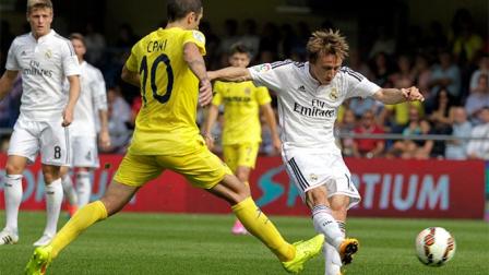 El conjunto merengue se puso adelante en el marcador con un buen gol de Luka Modric (Reuters)