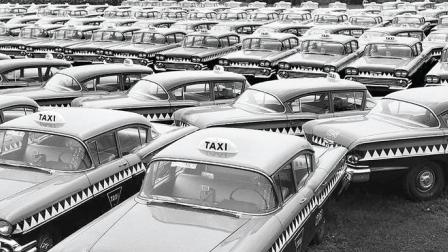 Lote de autos Impala usados como taxis “cocodrilos”, 1958.