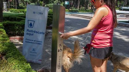 El Gobierno de la ciudad de México estima que en cuatro meses concluirá la instalación de bebederos en parques como la Alameda Central.