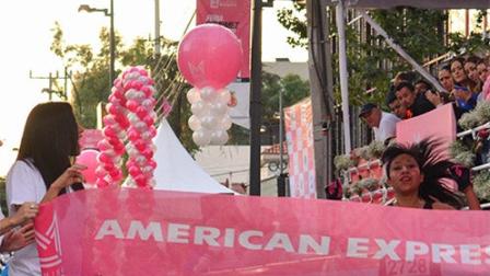Maricela Velasco, ganadora de la rama femenil de la carrera de 5 kilómetros en Masaryk. 