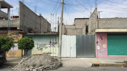 Casa donde fue detenida la presunta “Degolladora” de Chimalhuacán. Foto Ángeles Velasco