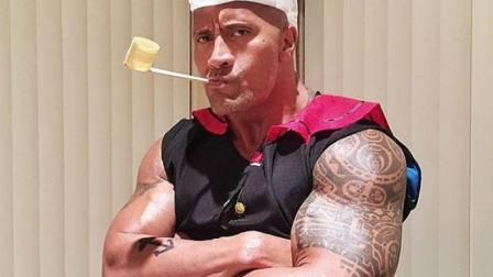 Dwayne "The Rock" Johnson como Popeye / Instagram