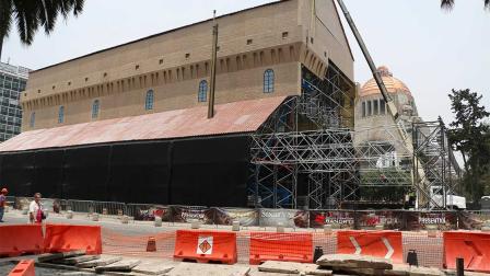 La réplica de la Capilla Sixtina se encuentra en el Monumento a la Revolución. 