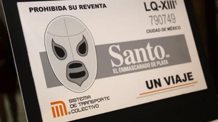 Boleto conmemorativo del Metro rinde homenaje a 'El Santo'
