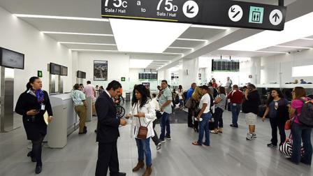 La ampliación de la sala permitirá atender a 2 mil pasajeros por hora. Foto: SCT