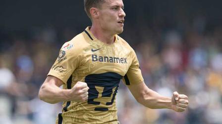 Abraham González incrementó el marcador con el tercer tanto. Una pesada losa para el rival (Mexsport)