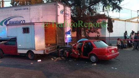 El incidente se registró en Avenida Tláhuac y General Mendoza; reportan dos personas lesionadas 
