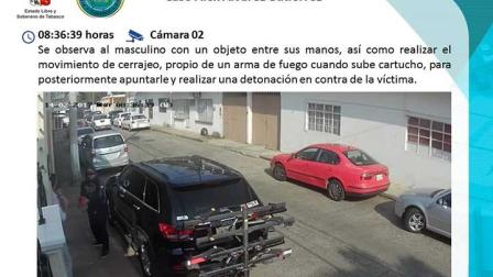 Secuencia de seguimiento a través de cámaras. Foto: FGE de Tabasco.