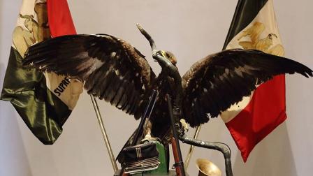 Las banderas del Primer Batallón de Oaxaca (1862-1878) y la otra del Batallón Supremo Poder (1864-1867) que fue el que combatió al ejército francés