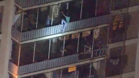 El asombroso escape de un hombre tras terrible incendio