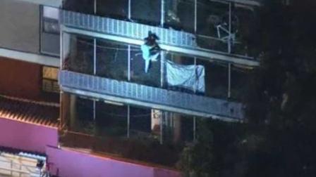 El asombroso escape de un hombre tras terrible incendio
