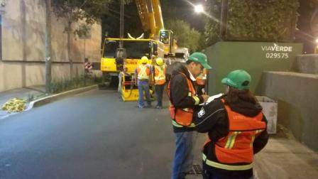 Durante el operativo estuvieron presentes elementos de la SSC. Foto: Especial