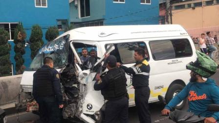 Fuerte accidente deja 14 heridos en Iztacalco
