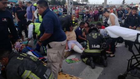 Fuerte accidente deja 14 heridos en Iztacalco