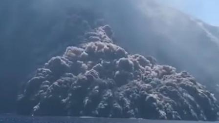 Joven escapa de volcán en erupción; esto captó en video