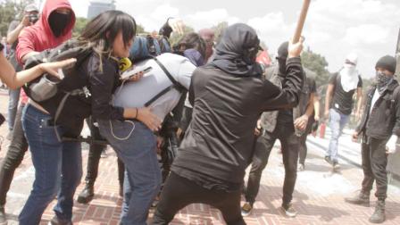  La tarde de este martes se realizó una marcha del Parque la Bombilla a Ciudad Universitaria, esto con motivo del ataque porril en 2018. Foto: Cuartoscuro