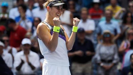 Bencic accedió a su primera semifinal en un Grand Slam. (AP)
